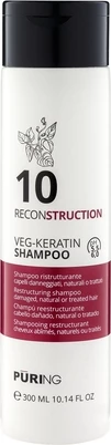 Кератиновий відновлюючий шампунь Puring 10 Reconstruction Veg-Keratin Shampoo, 300 мл - 1