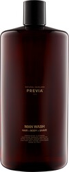 Ванна для тіла та волосся чоловіків Previa Man Wash Hair+Body+Shave, 250 мл - 2