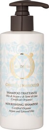 Шампунь живильний з олією аргани і олією насіння льону Barex Olioseta Oro Del Marocco Nourishing Shampoo, 250 мл - 1