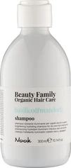 Шампунь для сухого і тьмяного волосся Nook Beauty Family Organic Basilico&amp;Mandorla Brightening Hydrating Shampoo, 300 мл - 1