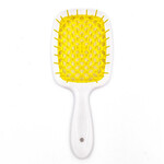 Гребінець для волосся Janeke Superbrush the Original (білий з жовтим)