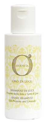 Шампунь-блиск з протеїнами шовку і екстрактом насіння льону Barex Olioseta Oro Di Luce Shine Shampoo, 100 мл