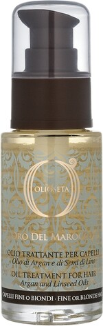 Олія блонд-догляд для волосся Barex Olioseta Oro Del Marocco Oil Treatment for Fine or Blonde Hair, 30 мл