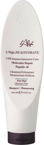 Зволожувальний шампунь з пептидами для тонкого волосся L’Alga Seahydrate Molecular Peptide-18 Fine Hair Shampoo, 200 мл