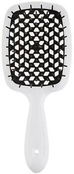 Гребінець для волосся Janeke Superbrush the Original (білий із чорним)