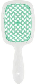 Гребінець для волосся Janeke Superbrush the Original (біло-смарагдовий)