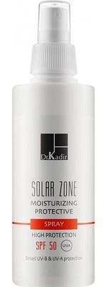 Сонцезахисний зволожуючий спрей Dr.Kadir Solar Zone Moisturizing Protective Spray SPF 50+, 125 мл