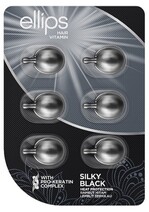 Вітаміни для волосся Шовкова ніч з Про-Кератиновим Комплексом Ellips Hair Vitamin Silky Black With Pro-Keratin Complex, 6 шт
