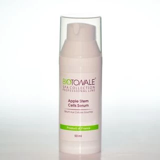 Сироватка омолоджувальна з екстрактом стовбурових клітин швейцарського яблука, флакон з дозатором Biotonale Apple stem cells serum, 50 мл