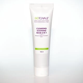 Очищувальна та заспокійлива маска 2 в 1 з екстрактом зеленої глини, туба Biotonale Cleansing soothing mask 2 in 1, 100 мл