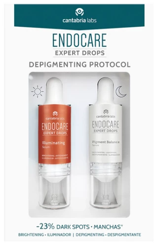 Набір сироваток, що депігментують, Cantabria Labs Endocare Expert Drops Depigmenting Protocol, 2x10 мл