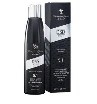 Відновлюючий шампунь «Сталь та шовк» 5.1 Divination Simone De Luxe Dixidox DeLuxe Steel and Silk Treatment Shampoo, 200 мл