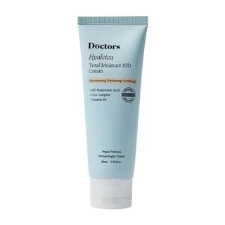 Зволожувальний крем з 10 формами гіалуронової кислоти та центелою Doctors Hyalcica Total Moisture 10 D Cream, 80 мл