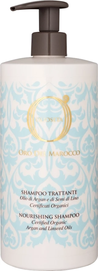 Шампунь живильний з олією аргани і олією насіння льону Barex Olioseta Oro Del Marocco Nourishing Shampoo, 250 мл