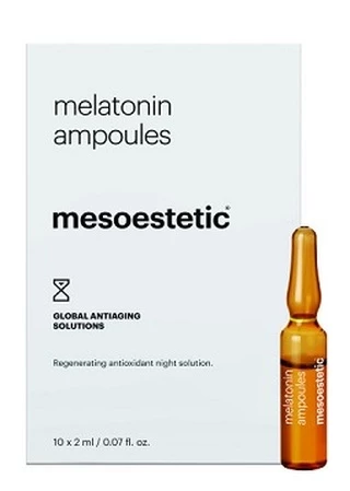 Ампули для обличчя &quot;Мелатонін нічний догляд&quot; Mesoestetic Home Performance Melatonin Ampoules, 10 х 2 мл
