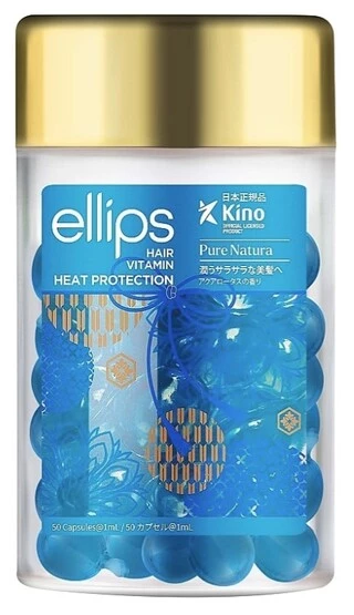 Вітаміни для волосся &quot;Сила лотосу&quot; Ellips Hair Vitamin Heat Protection, 50 шт