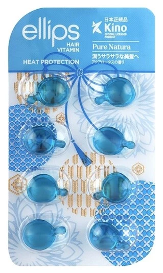 Вітаміни для волосся &quot;Сила лотосу&quot; Ellips Hair Vitamin Heat Protection, 8 шт