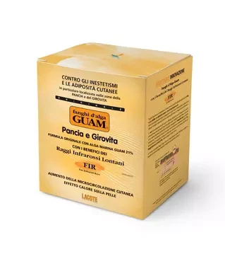 Грязьова маска з морських водоростей Guam Fir для живота і талії з розігріваючою дією 1000 мл