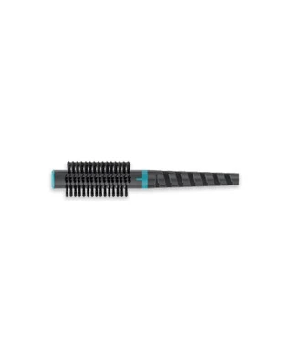 Щітка-браш Janeke Thermal round Spiral brush, black and turquoise color, diameter 40