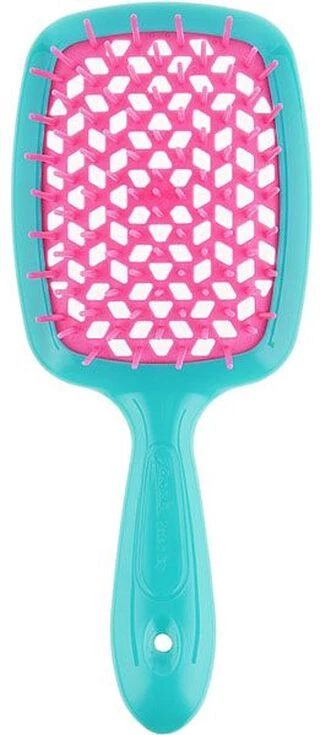 Гребінець для волосся Janeke Superbrush the Original (бірюзово-рожевий)