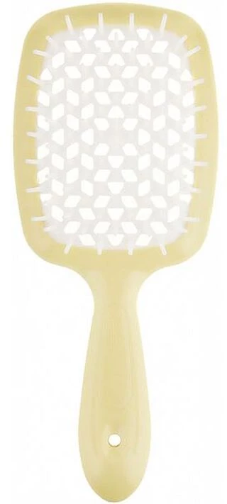 Гребінець для волосся Janeke Superbrush the Original Small (жовтий з білим)
