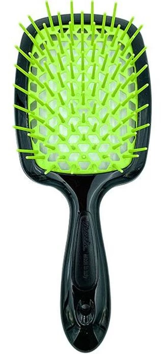 Гребінець для волосся Janeke Superbrush the Original (чорно-зелений)