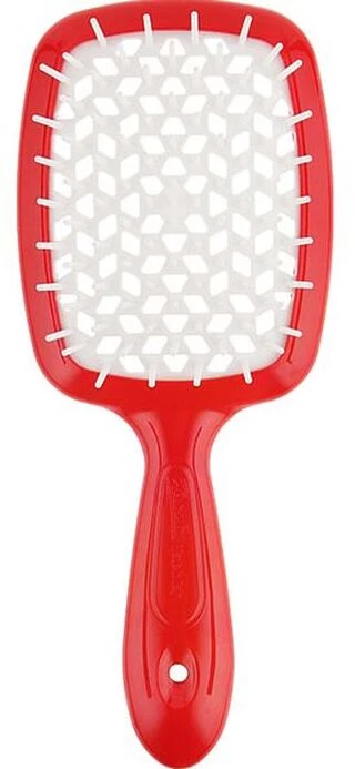 Гребінець для волосся Janeke Superbrush the Original (червоно-білий)