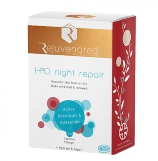 Активні капсули для нічного омолодження шкіри Rejuvenated Collagen Night Repair H3O, 30 капсул Х 550 мг