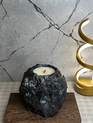 Свічка з каменю Лабрадорит &quot;Black Sage&quot; | Mar Mar