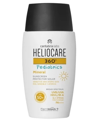Дитячий сонцезахисний мінеральний крем Cantabria Heliocare 360 ​​&ordm; Pediatrics Mineral SPF 50+, 50 мл