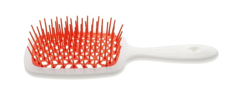 Гребінець для волосся Janeke Superbrush the Original (білий та помаранчевий )