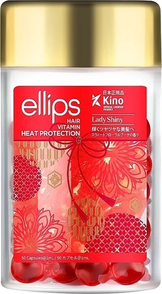 Вітаміни для волосся &quot;М'якість сакури&quot; Ellips Hair Vitamin Heat Protection, 50 шт