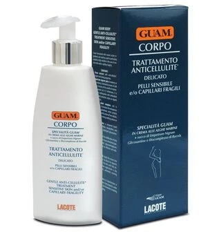 Антицелюлітний крем для чутливої ​​шкіри та шкіри з крихкими капілярами Guam Corpo Trattamento Anticellulite Delicato Pelli Sensibile, 200 мл